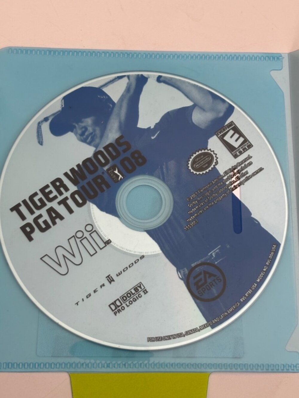 Tiger Woods PGA Tour 08 Nintendo Wii Disc Only EA Sports Golf Game